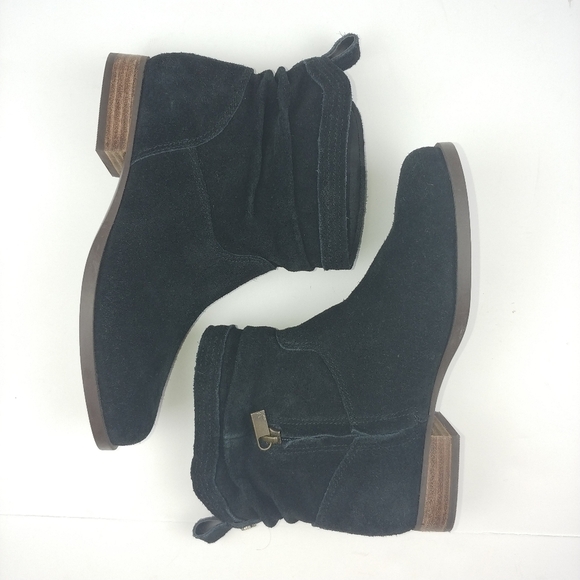 Koolaburra by UGG Lorelei Slouchy Ankle Boot Womens 5 Black Nubuck NWOB - Picture 5 of 10